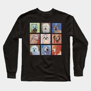 Dog Quilt Long Sleeve T-Shirt